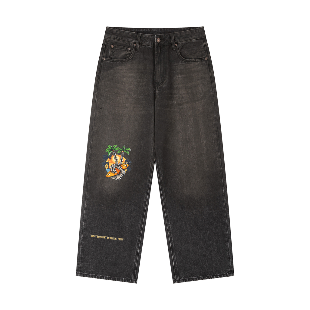 Vintage Wash Heavyweight Denim Jeans