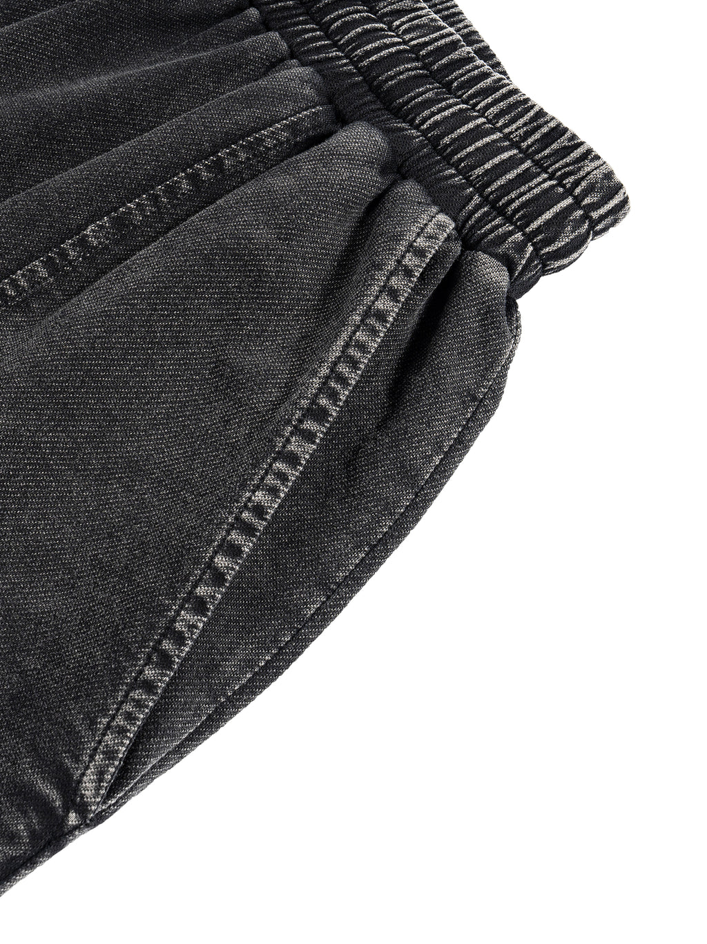 Snow Wash Drawstring Cotton Pants